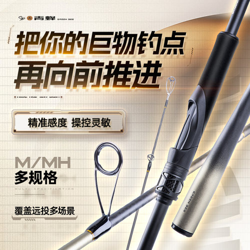 钓迷大青蜂泛用远投路亚竿超轻