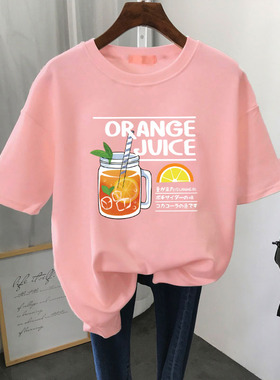 2024新款超火cec短袖女夏ins潮宽松学生白色t恤百搭字母体恤上衣