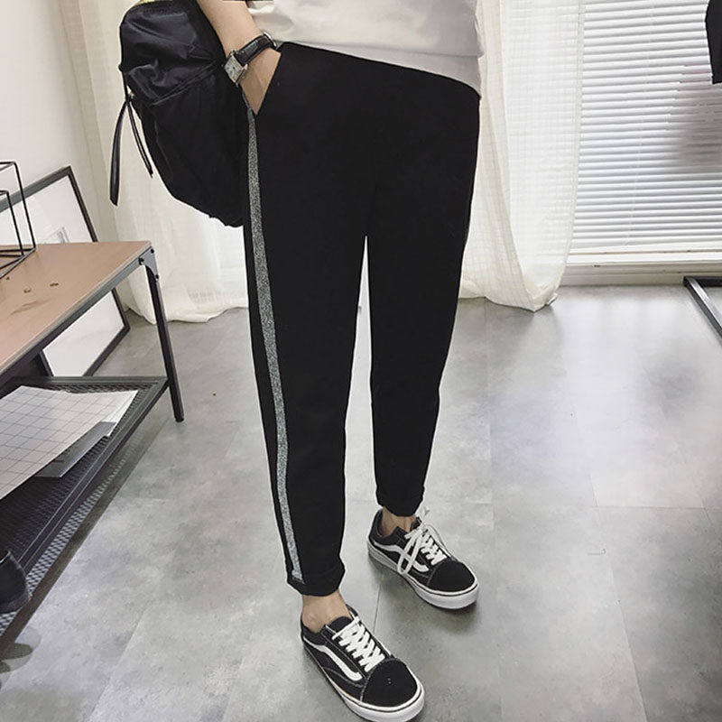 运动裤女宽松显瘦bf原宿卫裤ulzzang百搭学生秋季薄款休闲哈伦裤|ruв категории Женская одежда, брюки, брюки - от Buy2taobao.com для оказания профессиональной услуги покупки агента Taobao