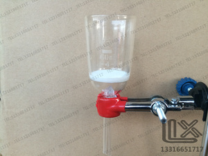 。60ml G G4 砂芯漏斗 微细 过滤漏斗 玻璃耐酸碱漏斗 玻璃仪器