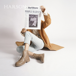 【清仓女鞋】哈森199元起女靴通勤潮靴弹力靴时装靴休闲舒适百搭