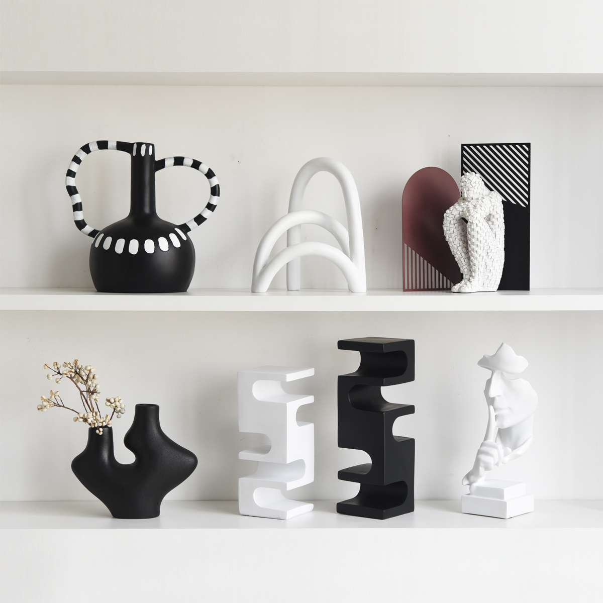 高级感几何极简艺术抽象艺术摆件