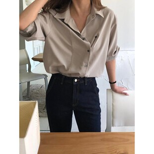 九1214韩国东大门衬衫-区OVERTAKE-8726213经典正品洋气休闲英伦