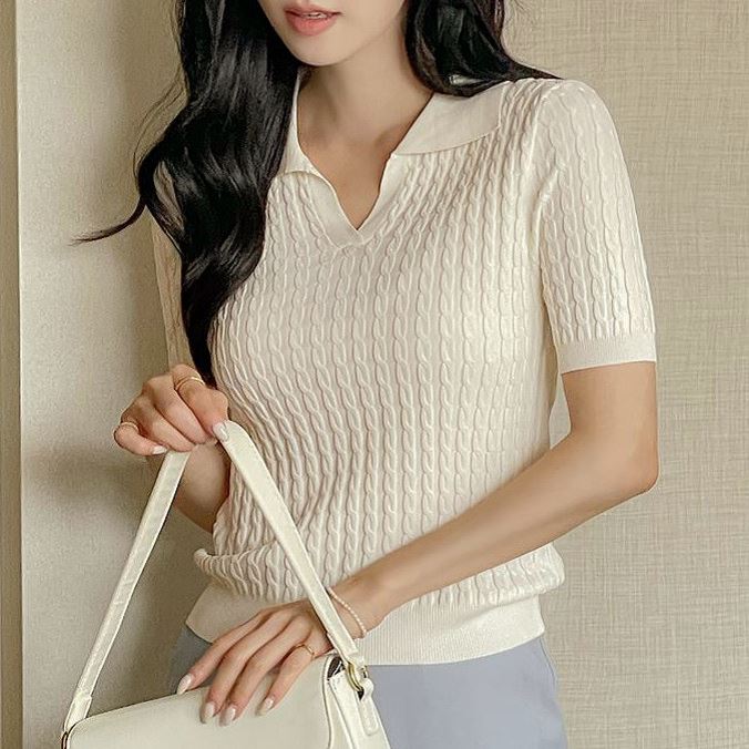 六0719韩国正品ode-910207 针织衫区别致休闲舒适直邮都市人气