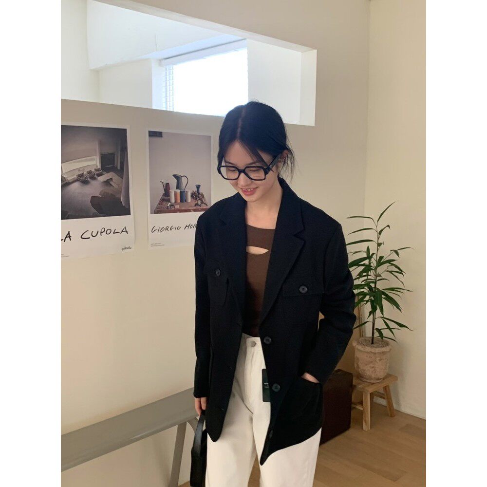 九0809韩国东大门西服区asome-8605691冬季百搭正品流行休闲简洁