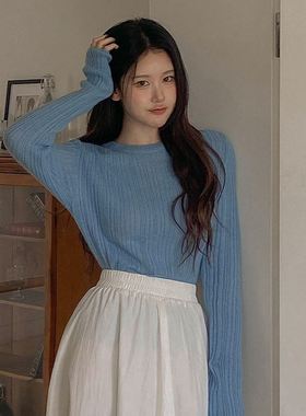 六0923韩国正品h-you--13690 针织衫区经典通勤新潮纯色英伦正品