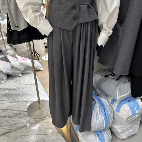 八0906韩国东大门休闲长裤区4629064冬季简洁正品档口休闲复古