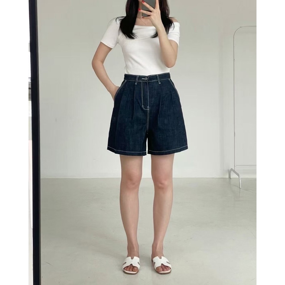 九0809韩国东大门运动短裤1区HowLuk-8606116纯色学院正品英伦