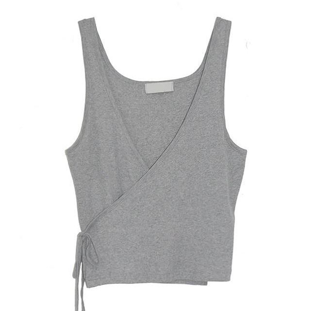 六0719韩国正品ols-s-en--2585 背心区通勤百搭纯色优雅正品简洁