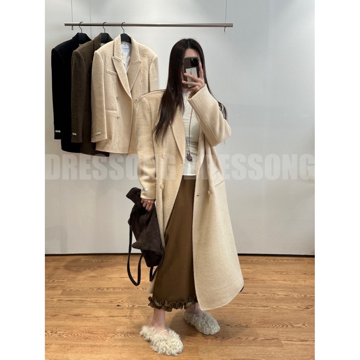 八1127韩国东大门运动瑜伽外套款大衣区4507362正品浪漫冬款大气