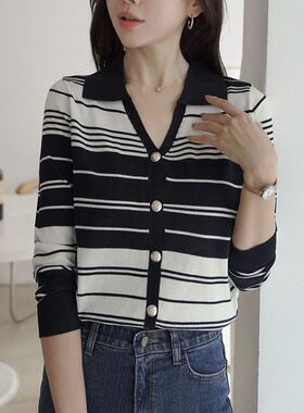 六0923韩国正品82481 针织衫区通勤气质纯色知性正品街舞夏款清新