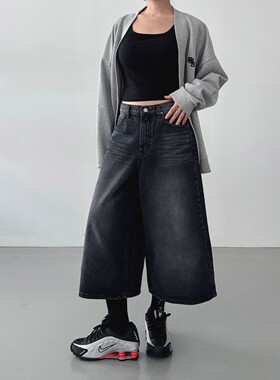 八1127韩国东大门运动牛仔裤区4505757潮流纯色气质正品简约冬款