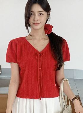 六0923韩国正品you-rown-s-quare1389 针织衫区潮流夏季浪漫正品