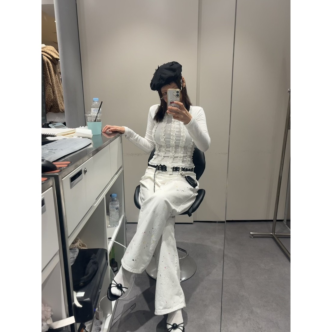 八1109韩国东大门运动瑜伽T恤区4484716高档秋季别致通勤潮流纯色