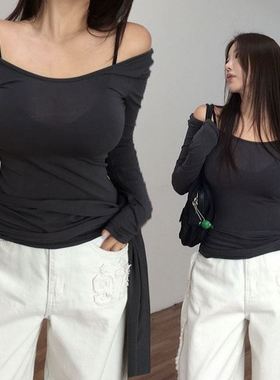 六0923韩国正品622070 T恤区人气街头秋季时尚通勤气质纯色知性