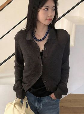 六0923韩国正品42838 针织衫区通勤新潮纯色英伦正品炸街夏款瑞丽