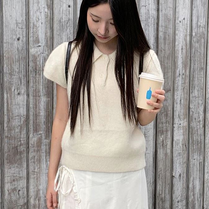 六0923韩国正品a-up-6844 针织衫区夏款瑞丽新款风格直邮高端甜美