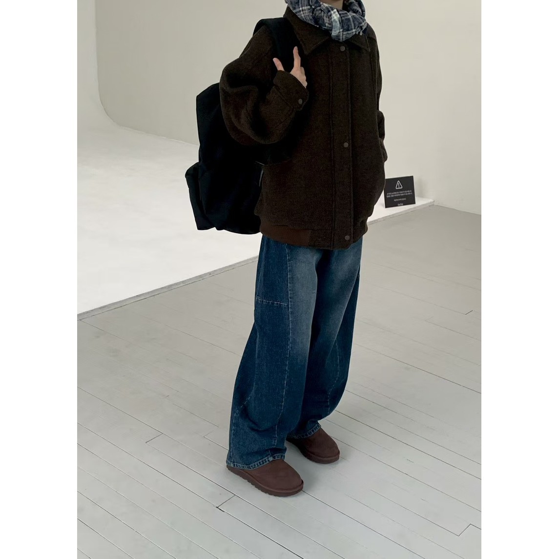 八1203韩国东大门运动牛仔裤区4516063甜美新潮秋冬都市韩版炸街