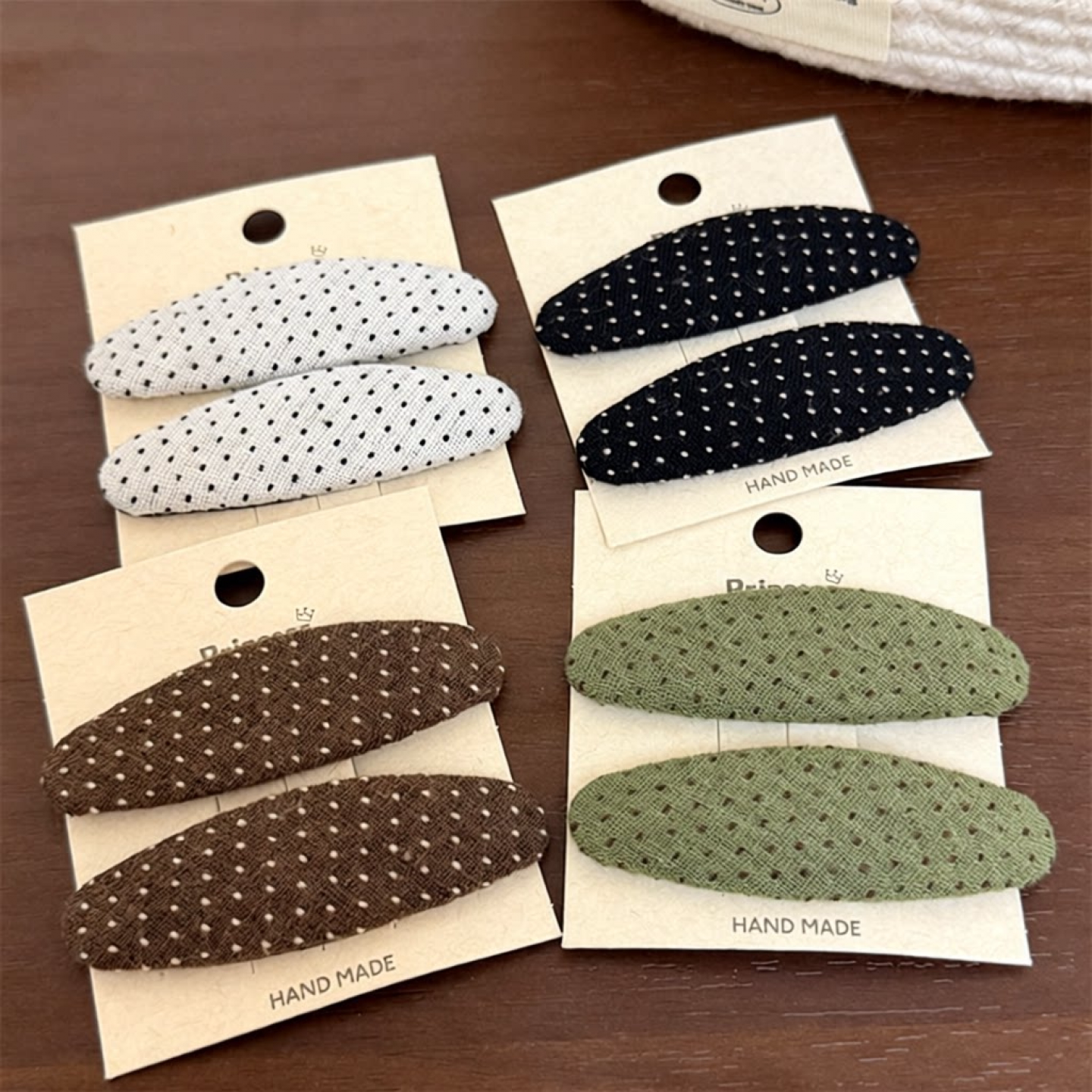 早秋韩系小波点bb夹14