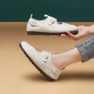 年夏季新款女鞋透气布鞋软底不累脚休闲鞋镂空百搭舒适妈妈鞋