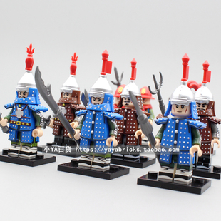 积木人仔拼装科睿KT1091中国古代明军朝神机营士兵公仔玩具