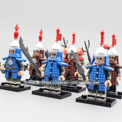 积木人仔科睿明军神机营士兵公仔
