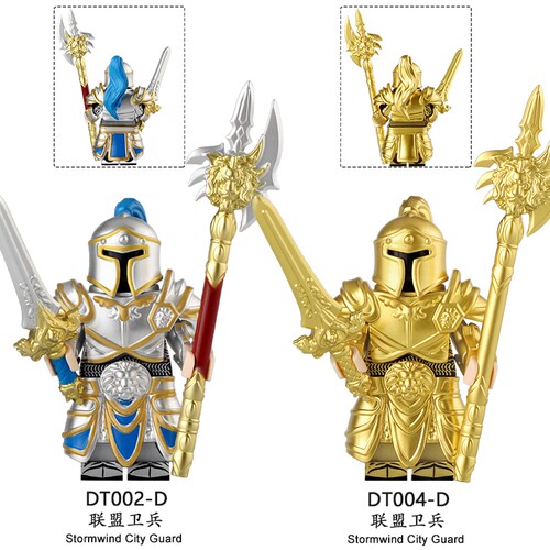 DT002D游戏联盟卫兵魔兽小颗粒积木人仔袋装