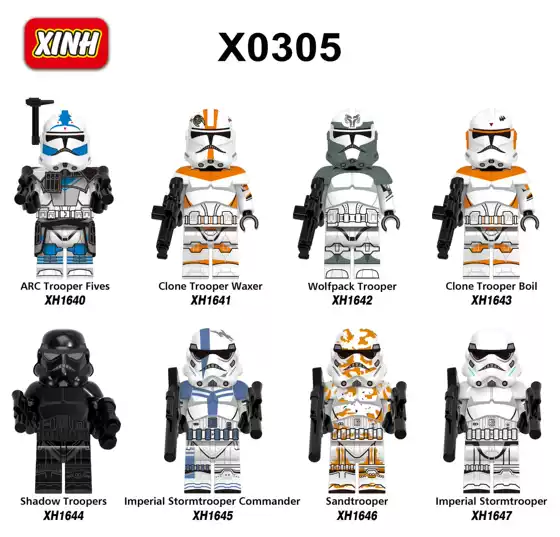 Xinhong X0305 Star Wars Series Building Block Figures X1640-1647 Foreign Trade Bagged