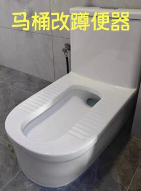 蹲便式马桶免砌台一体式明装防臭