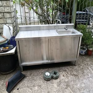 不锈钢水池水槽一体橱柜