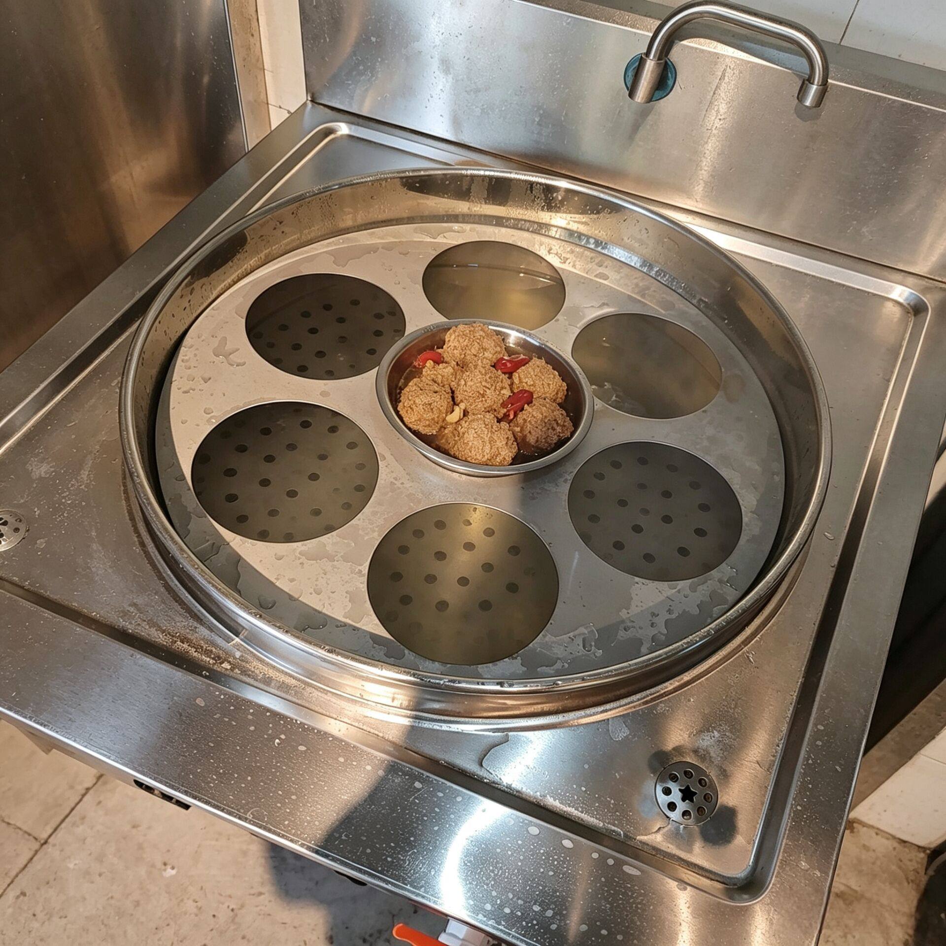 煮面桶煮面炉多孔分格板热干面