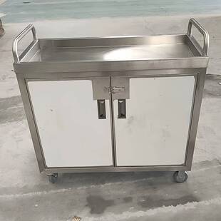 不锈钢大容量移动送餐车移动不锈钢手推车餐车摆摊小推车保温商用