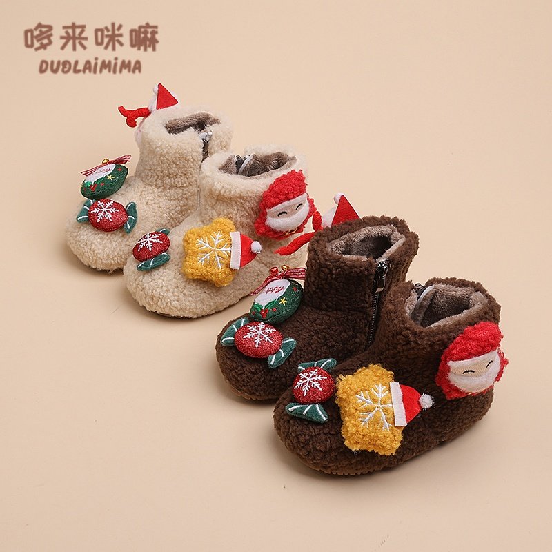 儿童大棉鞋加绒加厚毛毛鞋宝宝棉靴二棉鞋女童雪地靴2025冬季新款,童鞋/婴儿鞋/亲子鞋,棉鞋,淘宝优惠券,粉丝福利购,淘宝优惠卷