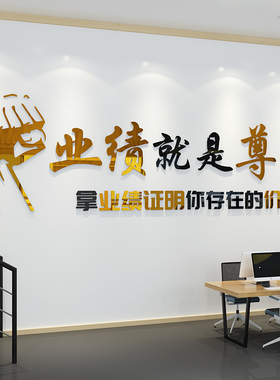 办公室墙面装饰亚克力立体