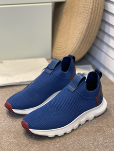 男款 轻便休闲运动鞋 时尚 慢跑鞋 24男士 套脚低帮单鞋 飞织透气男鞋
