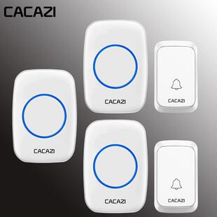 家用无线门铃二拖三门铃远距离防水遥控门铃58首音乐4音量带记忆