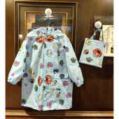 新2024日系时尚 轻薄速干透气儿童雨衣幼儿园防水雨披小学生书