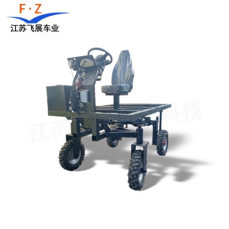 电动四轮农田用车链轮驱动总成多功能四轮耕地旋耕机配套底盘