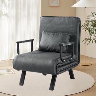 可折叠沙发一体两用透气棉麻经济型单人客厅阳台简易午休床沙发床