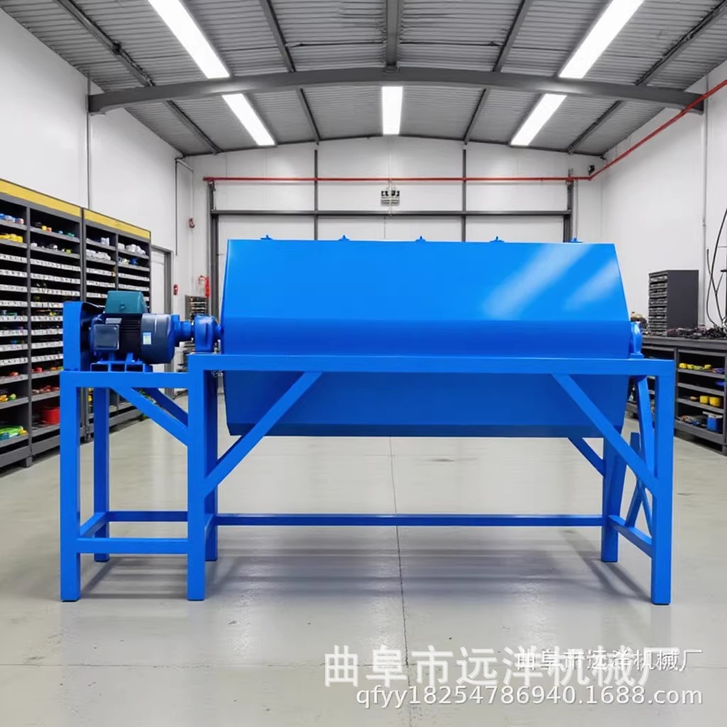 鹅卵石研磨抛光机滚筒式研磨机六角滚筒抛光机