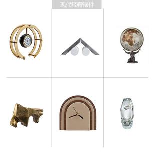 样板间书房书柜收纳搭配高端展厅整套软装案列展示开放格摆件