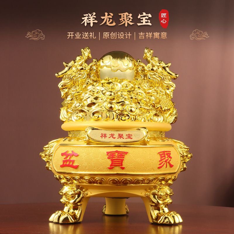 聚宝盆招财龙存钱罐龙年吉祥物