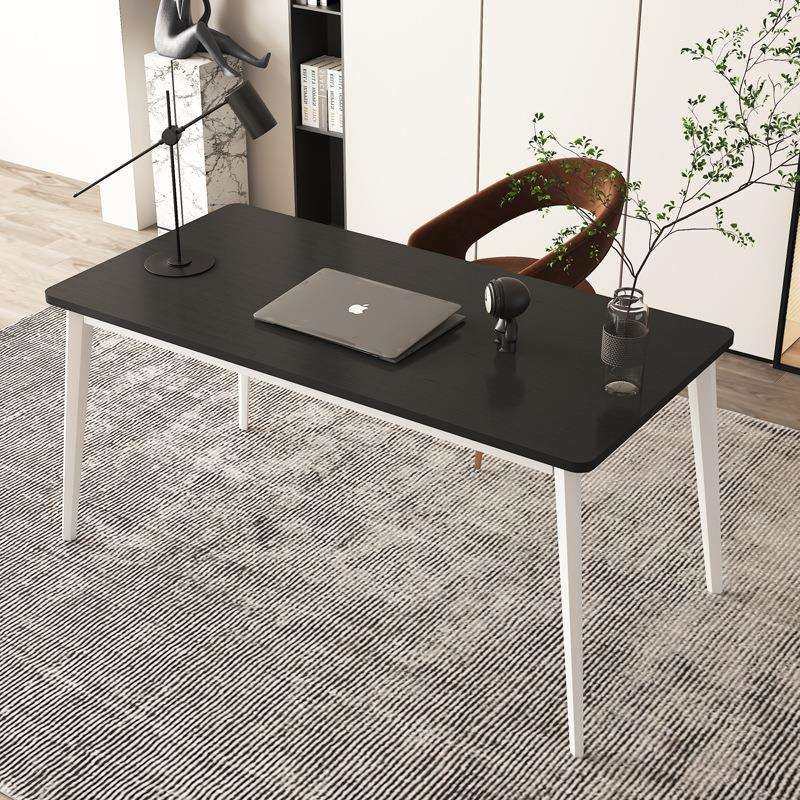 简易电脑桌办公桌钢木书桌简约现代双人经济型台式桌子家用写字台