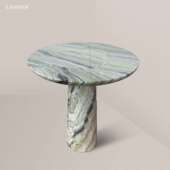 云中翡翠小圆桌边几大理石下午茶精致软装 搭配客厅卧室沙发角几