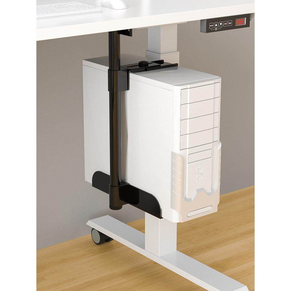 电脑主机托架台式机箱悬空支架悬挂式挂墙置物架桌下固定壁挂吊架