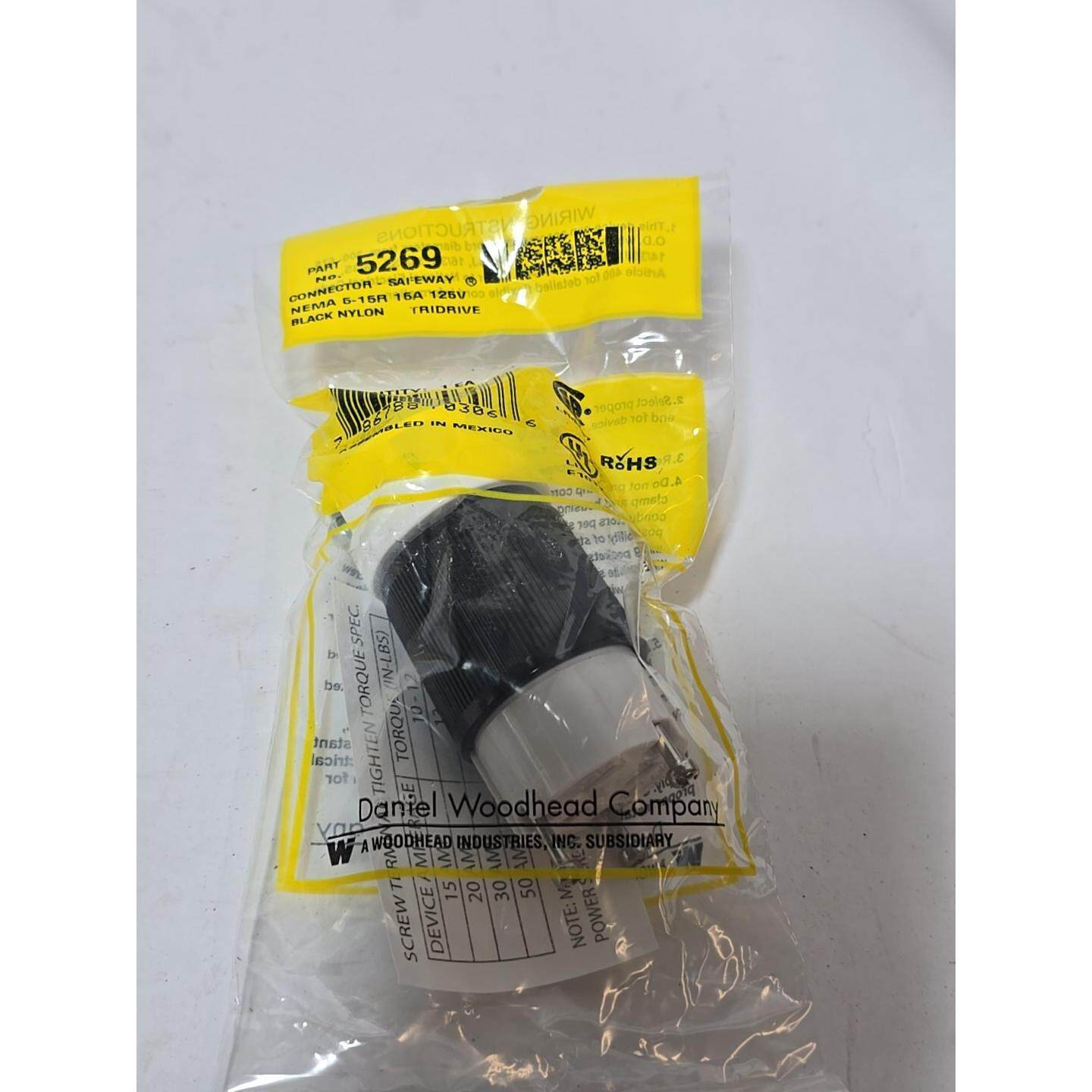原装供应MOLEX WOODHEAD 1301440044 5269 安全连接器 5-15 NEMA