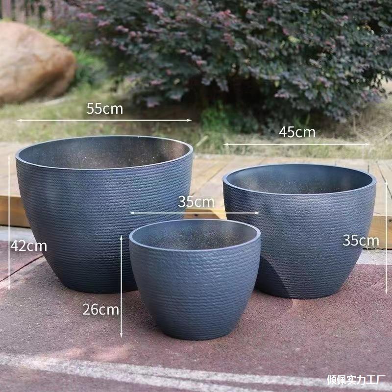 漆扇缸花盆款工具染缸缸遗漆漂漆塑料扇盆水缸非颜料水缸无孔花盆