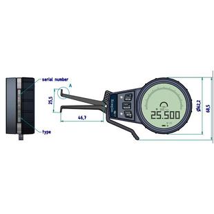 销售德国kroeplin古沃匹林数显式厚度测量卡规G010