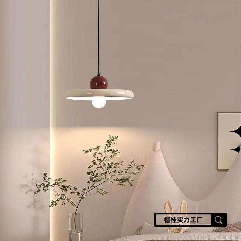 落地北欧现代简约奶油风创意餐桌吧台卧室床头吊线灯中山灯具直销