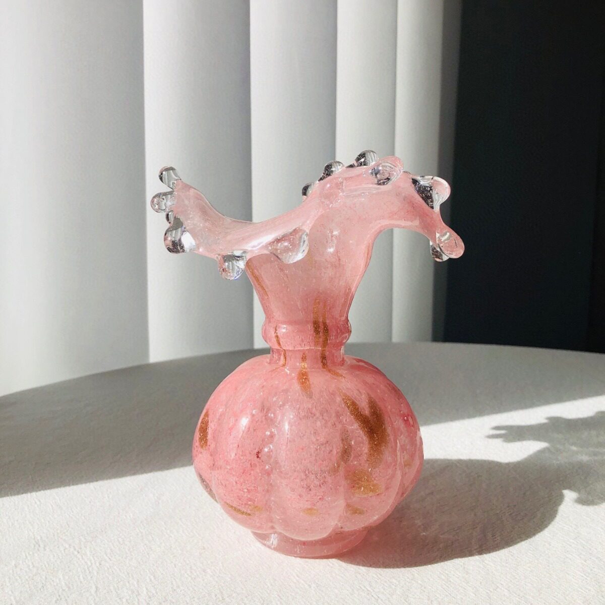 复古手工玻璃水滴花瓶